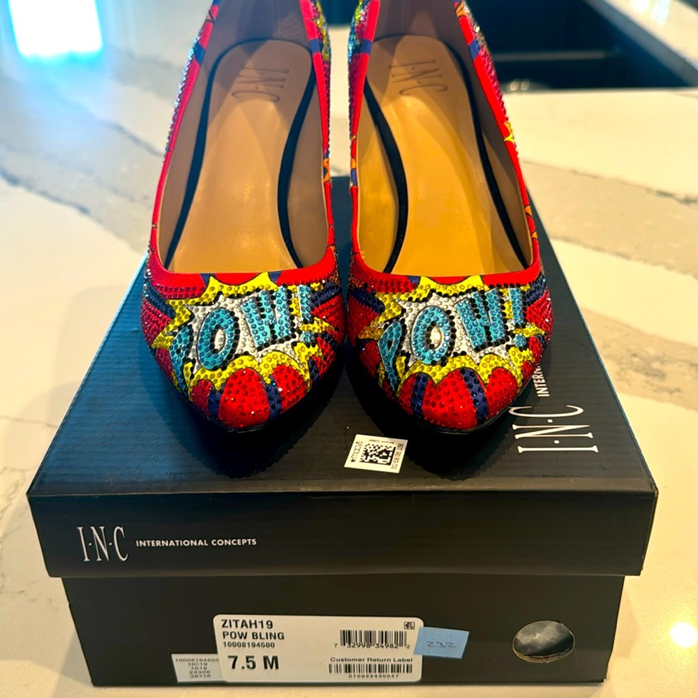 INC POW BLING HEELS SIZE7.5